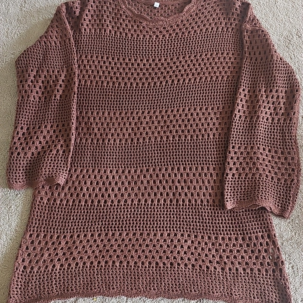 Women Crochet Swim Cover Up - Picture 2 of 4